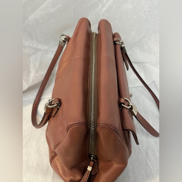 Coach Madison East/West Satchel Rose Leather Shoulder Bag - Picture 6 of 17
